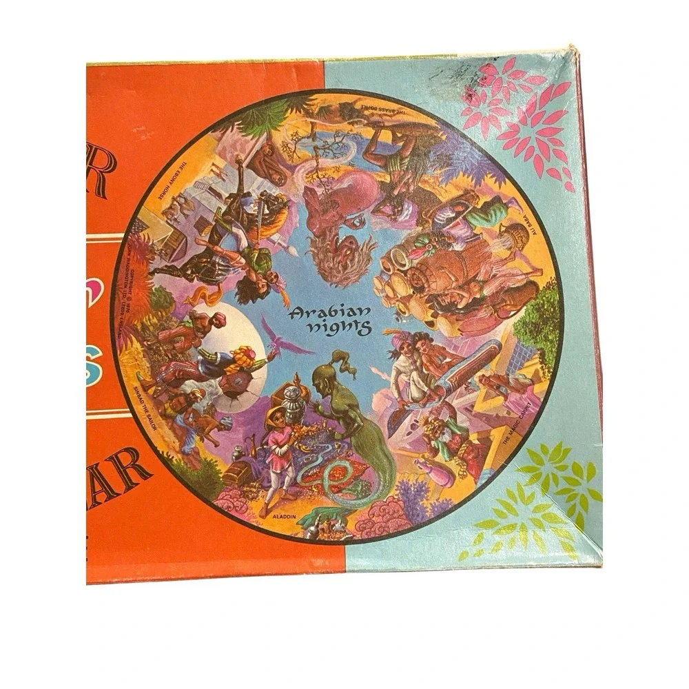 Vintage 1971 Waddingtons Junior Arabian Nights Circular Puzzle 150 Pc